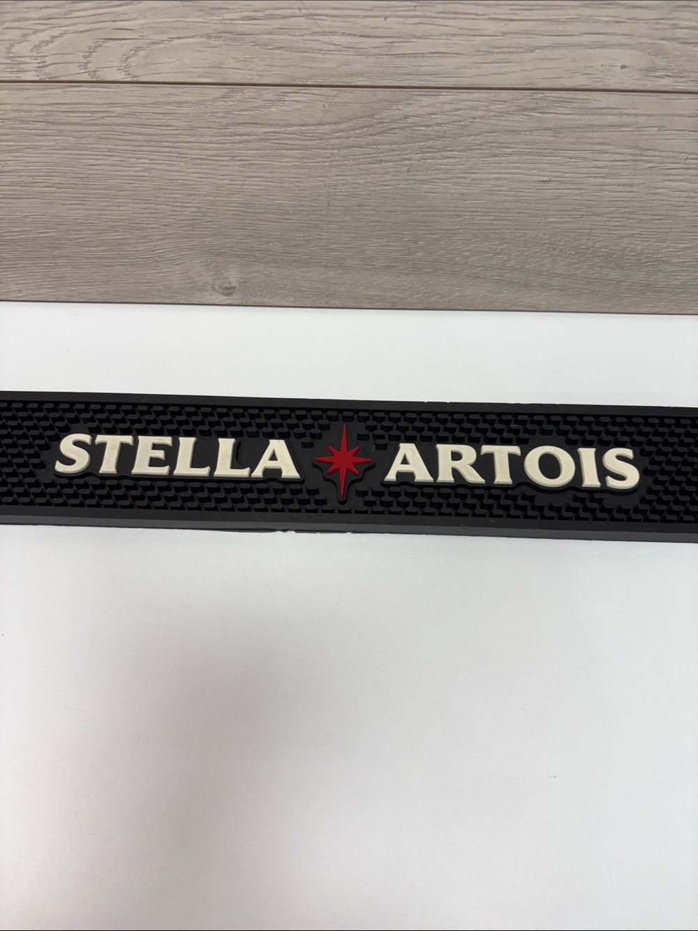 Stella Artois Black Bar Rail Mat